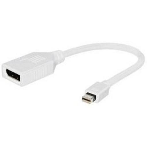 Gembird Переходник miniDisplayPort - DisplayPort, 20M/20F, длина 16см, белый (A-mDPM-DPF-001-W) фото 1