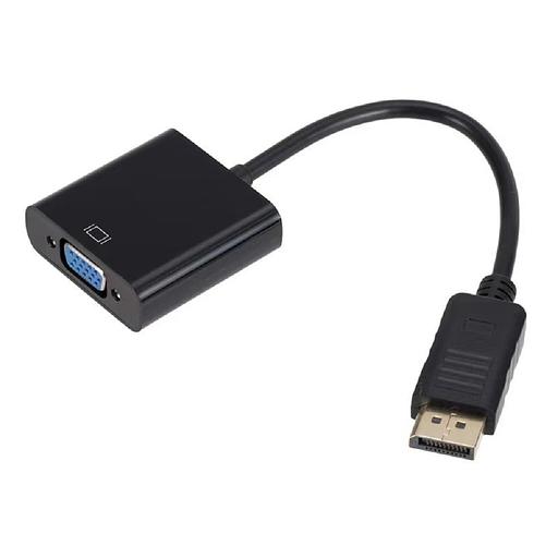 Bion Переходник с кабелем DisplayPort - VGA, 20M/15F, длинна кабеля 15 см, позолоченные контакты, черный [BXP-A-DPM-VGAF-015] фото 1