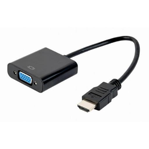 Bion Переходник с кабелем HDMI - VGA, 19M/15F, длина кабеля 15см [BXP-A-HDMI-VGA-04] фото 1