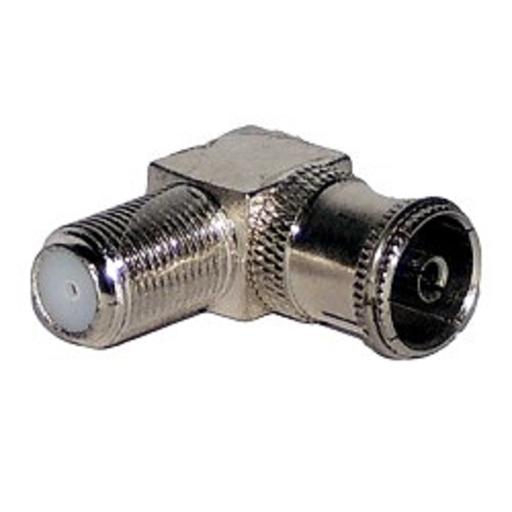 PROCONNECT (05-4312-4) ПЕРЕХОД гнездо F - гнездо TV угловой фото 1