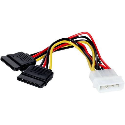 Exegate EX138935RUS Кабель питания 2xSATA (от разъема Molex (IDE) блока питания), 15см Exegate фото 1