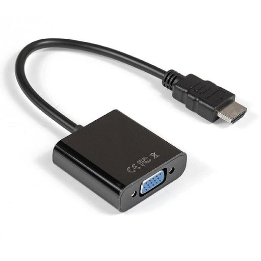 Exegate EX284926RUS Кабель-переходник HDMI-VGA ExeGate EX-HDMIM-VGAF-0.15 (19M/15F, 0,15м) фото 1