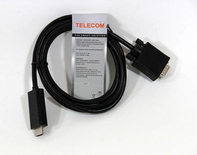 Telecom Кабель-переходник (TA670-1.8M) HDMI --> VGA_M/M 1,8м [6926123463512] фото 2