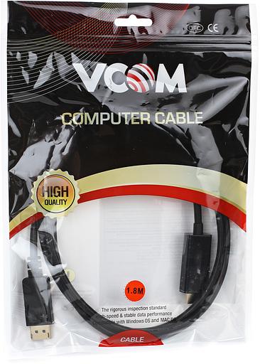 VCOM CG494-B Кабель-переходник DisplayPort M-> HDMI M 1.8m фото 3