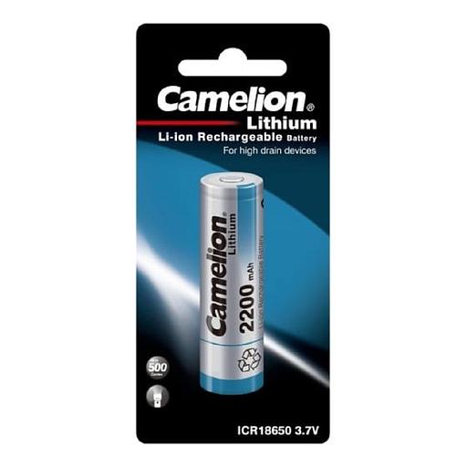 Camelion ICR18650 2200 mah (ICR18650F-22BP1, аккумулятор, 3.7 V, Li-Ion/ LiCoO2) фото 1