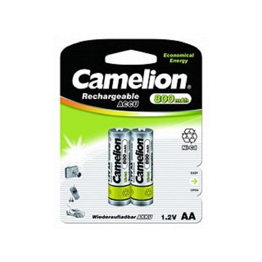 Camelion AA- 800mAh Ni-Cd BL-2 (NC-AA800BP2, аккумулятор,1.2В) (2 шт. в уп-ке) фото 1