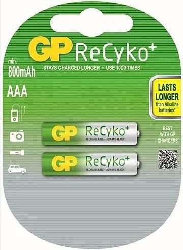 Аккумуляторы GP 85AAAHCB-BC29(2CR2) 20/200 (ReCyko) (2 шт. в уп-ке) фото 1