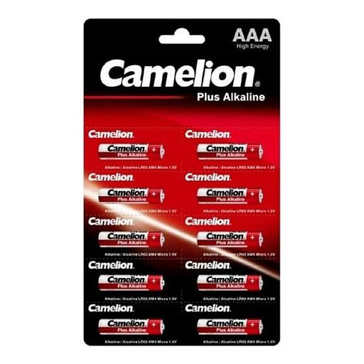 Camelion Plus Alkaline BL1x10 LR03 отрывные (LR03-BP1x10P, батарейка,1.5В) (10 шт. в уп-ке) фото 1