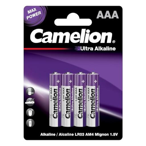 Camelion Ultra BL-4 LR03 (LR03-BP4UT, батарейка 1.5В)(4шт. в уп-ке) фото 1