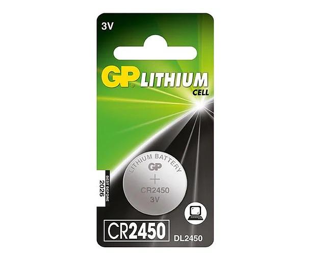 Батарейка GP Lithium CR2450 (1 шт. в уп-ке) {10607} фото 1