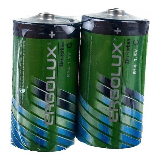 Ergolux R14 SR2 (R14SR2, батарейка,1.5В)(2 шт. в уп-ке) фото 1