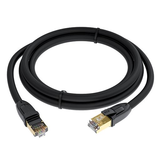 GCR Патч-корд PROF прямой 3.0m, FTP медь кат.6, позолоч. контакты и коннектор, 25 AWG, Deluxe ethernet high speed 10 Гбит/с, RJ45, T568B, GCR-52550 Greenconnect RJ45(m) - RJ45(m) Cat. 6 F/UTP PVC 3м (GCR-52550) фото 2