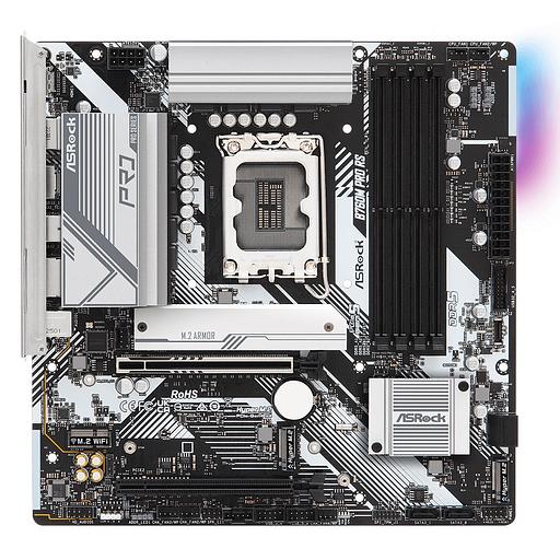 Материнская плата ASROCK B760M PRO RS, LGA1700, B660, 4*DDR5, DP+HDMI, 4xSATA3 6.0 (RAID), M.2 Socket, 4xUSB 3.2, 2xUSB 2.0, mATX; 90-MXBLH0-A0UAYZ (B760M PRO RS) фото 2