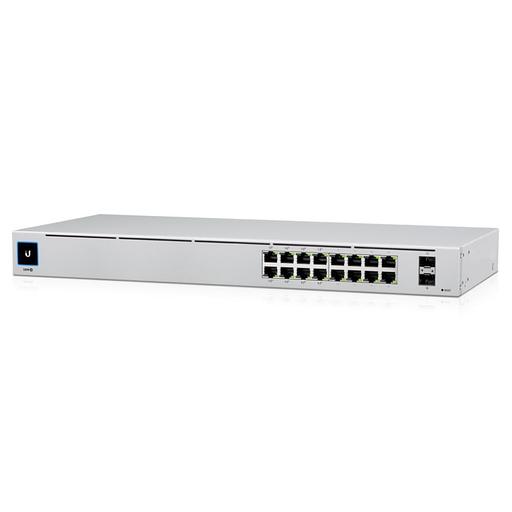 Коммутатор 16PORT 1000M 2SFP POE USW-16-POE UBIQUITI фото 1