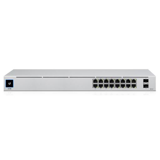 Коммутатор 16PORT 1000M 2SFP POE USW-16-POE UBIQUITI фото 2