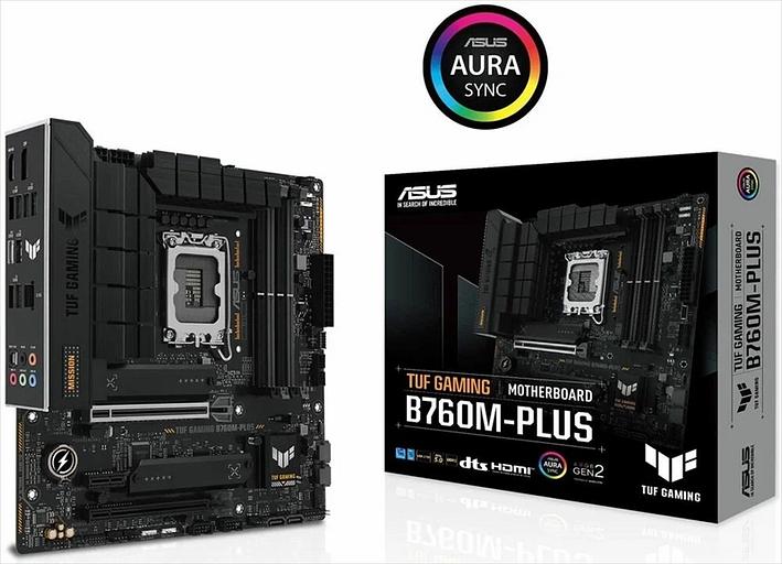 Материнская плата ASUS TUF GAMING B760M-PLUS, LGA1700, B760, 4*DDR5, HDMI+DP, 4xSATA3 + RAID, M2, Audio, Gb LAN, USB 3.2, USB 2.0, mATX;90MB1ES0-M0EAY0 (TUF GAMING B760M-PLUS) фото 3