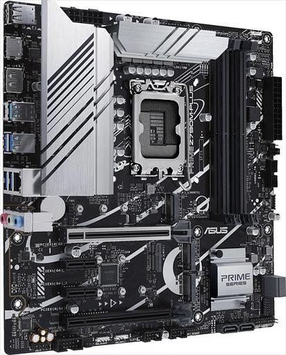 Материнская плата ASUS PRIME Z790M-PLUS, LGA1700, Z790, 4*DDR5, HDMI+DVI+DP, CrossFireX, SATA3 + RAID, Audio, Gb LAN, USB 3.2, USB 2.0, COM*1 header (w/o cable), mATX; 90MB1E70-M0EAY0 (PRIME Z790M-PLUS) фото 1