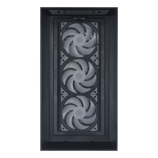 "Lagrange" ATX, Black, FANS: 120mm ARGB: 3 Top + 1 Rear + HUB. Drive bay int: 3x3,5" + 3x2,5". 2xUSB3.0+1xUSB-C, Audio I/O, Up to 14x120mm Fans, GPU up to 425mm, PSU max 270mm, CPU cooler up to 190mm, SPCC 1,0mm metal, 4mm TG side panel фото 10