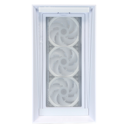 "Lagrange" ATX, White, FANS: 120mm ARGB: 3 Top + 1 Rear + HUB. Drive bay int: 3x3,5" + 3x2,5". 2xUSB3.0+1xUSB-C, Audio I/O, Up to 14x120mm Fans, GPU up to 425mm, PSU max 270mm, CPU cooler up to 190mm, SPCC 1,0mm metal, 4mm TG side panel фото 9