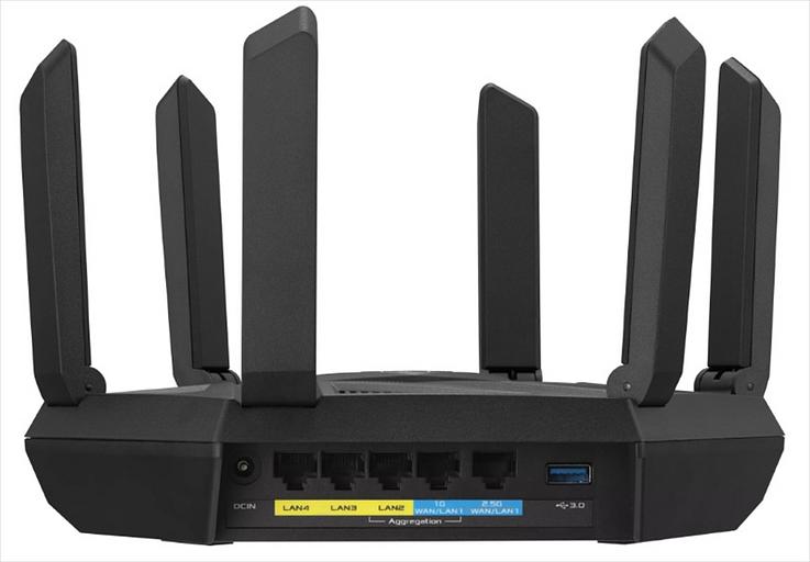 Роутер ASUS RT-AXE7800// 802.11 a/b/g/n/ac/ax, до 574 + 4804 Mbps, 2,4 + 5 gGz, 6 antenna; 90IG07B0-MU9B00 (RT-AXE7800) фото 2