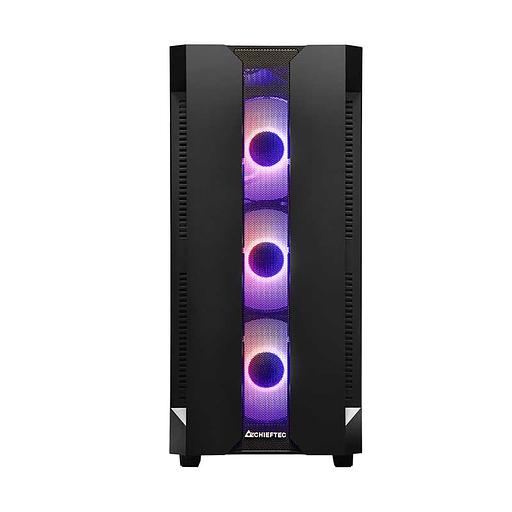 Chieftec Hunter, ATX Gaming case, w/Glass, 4xRGB fan фото 2