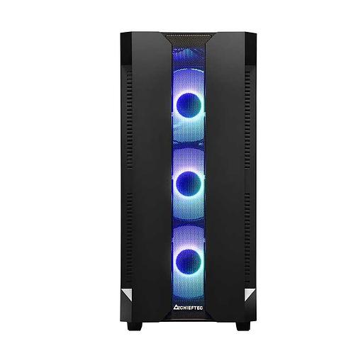 Chieftec Hunter, ATX Gaming case, w/Glass, 4xRGB fan фото 10