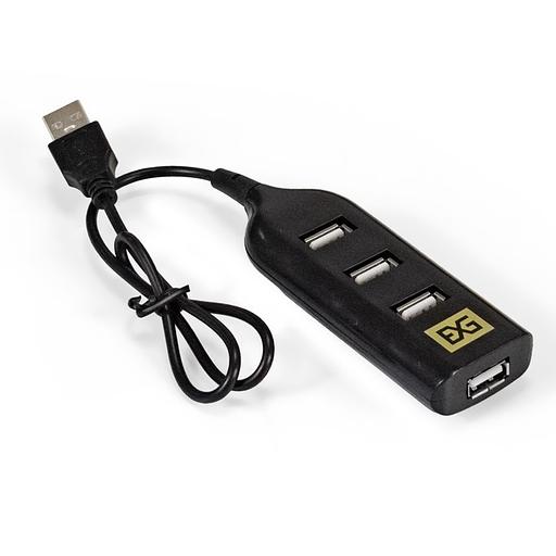 Exegate EX293976RUS USB-Хаб (концентратор) ExeGate DUB-42 (кабель-адаптер USB2.0 --> 4xUSB2.0, Plug&Play, черный) фото 1