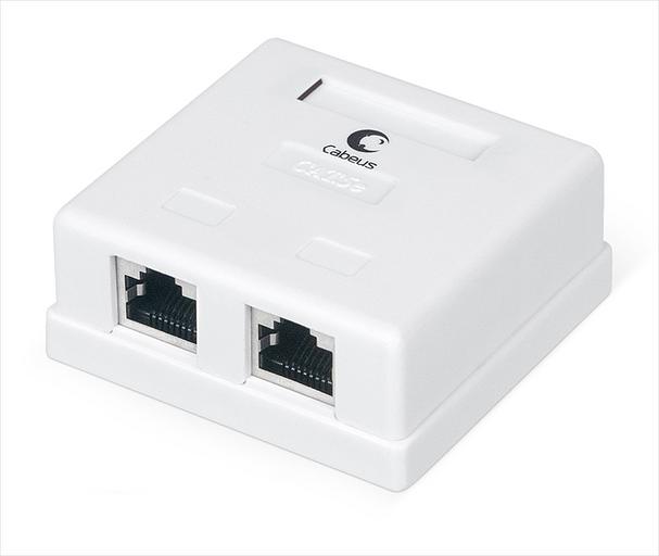 Компьютерная розетка rj-45 cabeus Компьютерная розетка RJ-45 Cabeus WS-8P8C-Cat.5e-SH-2 (WS-8P8C-Cat.5e-SH-2) фото 1