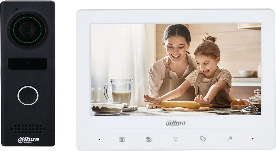 Комплект домофона Dahua DHI-KTA02M белый фото 1