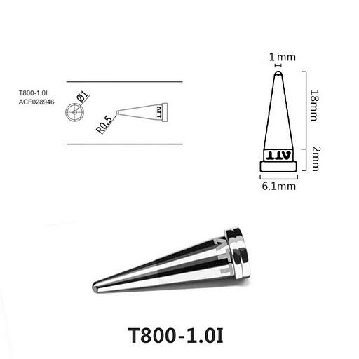 Паяльное жало, T800-1.0I фото 1