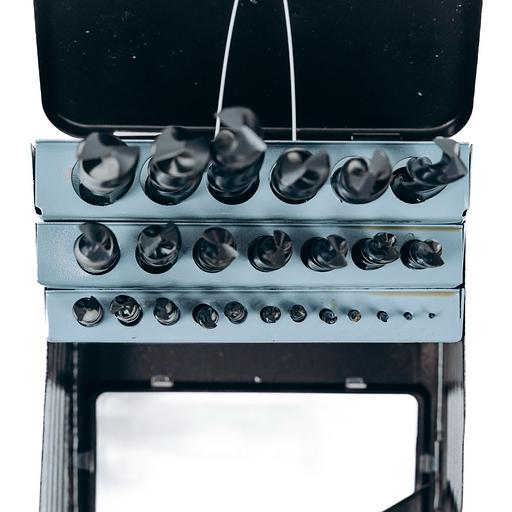 Набор сверл по металлу HSS (1-13мм, 25 шт) Deli DH-MHZ025-ED1 металлический кейс фото 6