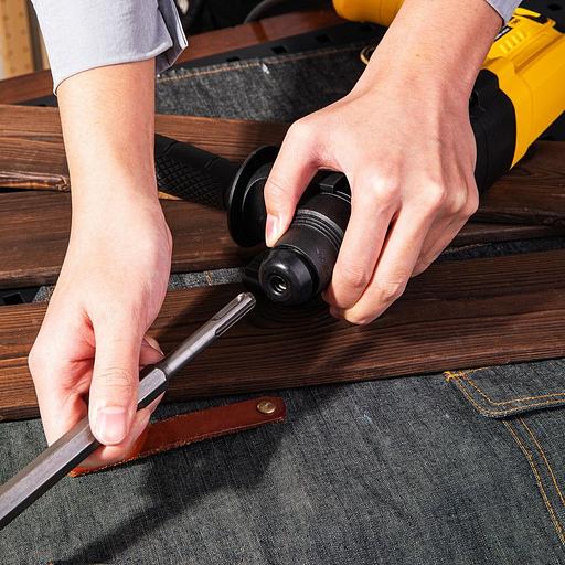 Перфоратор Deli DL-DC26-E1 (800Вт, 3Дж, 5500уд/мин, 1150об/мин, кейс, в комплекте 3 бура,пика, долото) фото 10