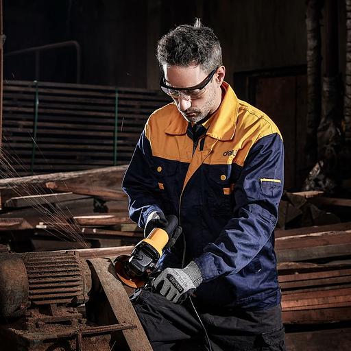 Угловая шлифмашина сетевая Deli DL-JM125-E1 (900Вт, 125мм, 12000об/мин, картон) фото 10