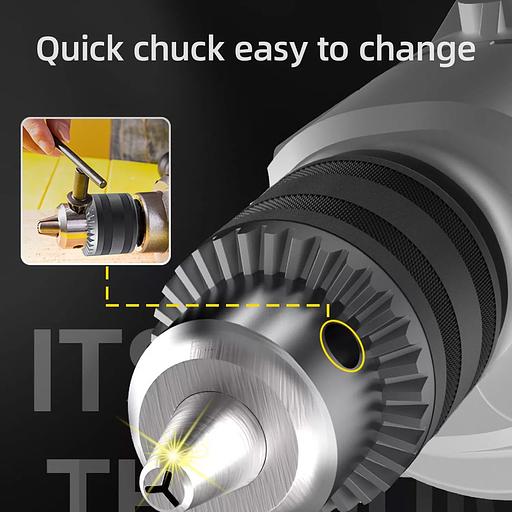 Дрель-миксер электрическая Deli DL-DZ16-E1 (1200Вт, картон) фото 3