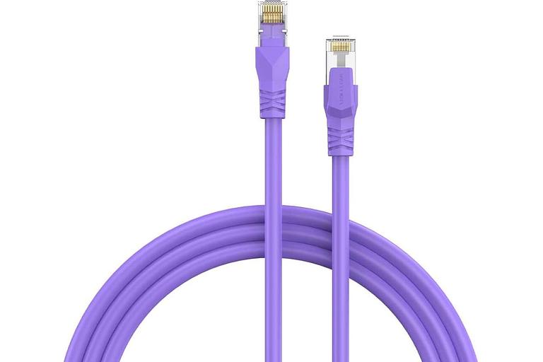 Патч-корд Vention прямой SFTP cat.6A, RJ45 - 0,3м. Фиолетовый Vention IBMVY фото 3