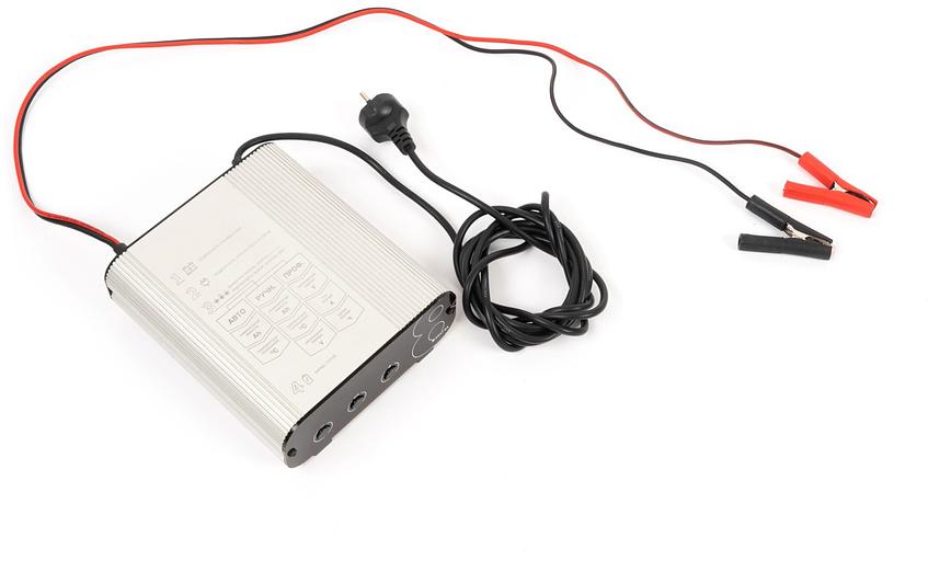 248 Компактное автоматическое зарядное устройство для аккумуляторов (АКБ), заряжает все типы свинцово-кислотных АКБ, включая автомобильные. Ток заряда до 8А. IP 50. Бастион SKAT 8A фото 7