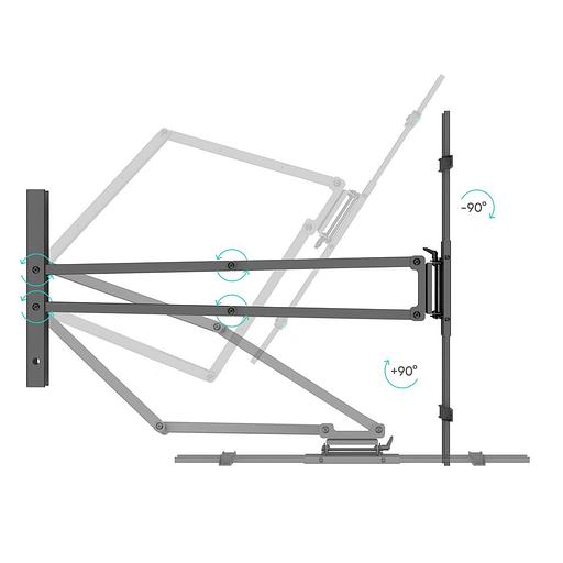 Кронштейн ONKRON M8L черный фото 5
