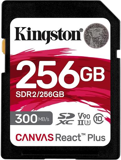 Флеш карта SDXC 256Gb Class10 Kingston SDR2/256GB Canvas React Plus w/o adapter фото 1