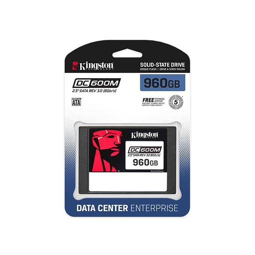 Твердотельный накопитель Kingston Enterprise SSD 960GB DC600M 2.5" SATA 3 R560/W530MB/s 3D TLC MTBF 2M 94 000/65 000 IOPS 1752TBW (Mixed-Use) 3 years (SEDC600M/960G) фото 2