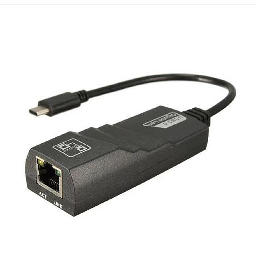 Bion Переходник с кабелем USB C - RJ45, 1000мб/с, черный [BXP-A-USBC-LAN-B] фото 1