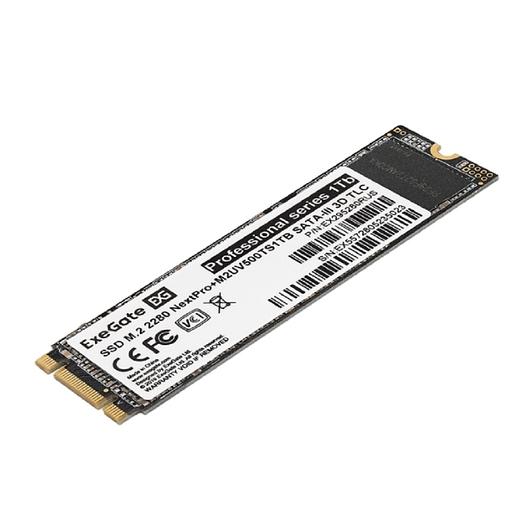 Exegate EX295280RUS Накопитель SSD M.2 2280 1Tb ExeGate NextPro+ M2UV500TS1TB (SATA-III, 22x80mm, 3D TLC) фото 1