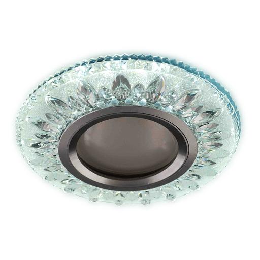 Светильник встраиваемый прозрачный круглый H067-1 MR16+3Вт LED Диаметр 9,5см LED + GU5.3 фото 1