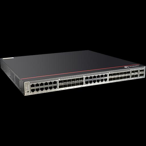 S5732-H48XUM2CC (24x100M/1G/2.5G/5G/10G Ethernet ports, 24x10GE SFP+ ports, 4x25GE SFP28 + 2x40GE ports or 2x100GE QSFP28 ports, 1xexpansion slot, PoE++, without power module) фото 1