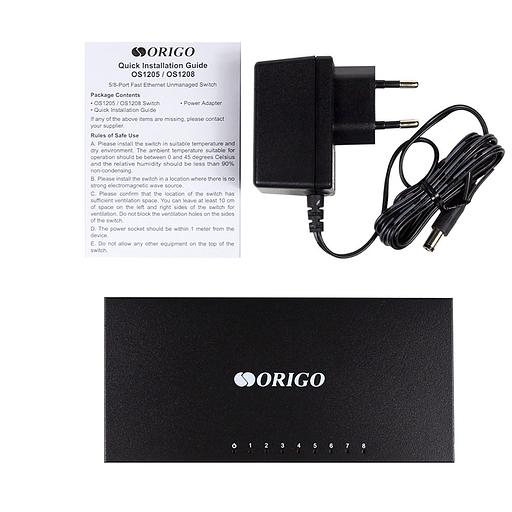 ORIGO OS1208/A1A Неуправляемый коммутатор 8x100Base-TX, корпус металл фото 5