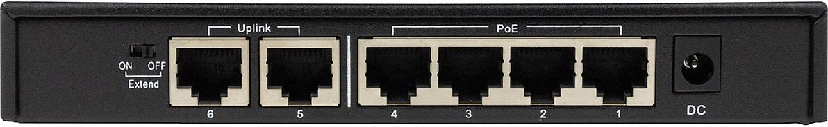 ORIGO OS1206P/60W/A1A Неуправляемый PoE-коммутатор 4x100Base-TX PoE+, 2x100Base-TX, PoE-бюджет 60 Вт, корпус металл фото 4