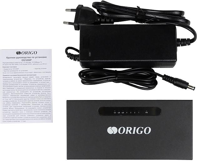 ORIGO OS1206P/60W/A1A Неуправляемый PoE-коммутатор 4x100Base-TX PoE+, 2x100Base-TX, PoE-бюджет 60 Вт, корпус металл фото 5