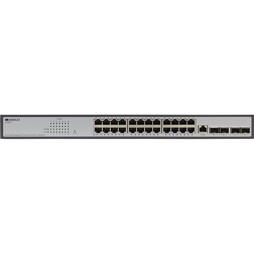 ORIGO OS3228P/250W/A1A Управляемый L2 PoE-коммутатор, 24x1000Base-T, 4x10GBase-X SFP+ фото 1