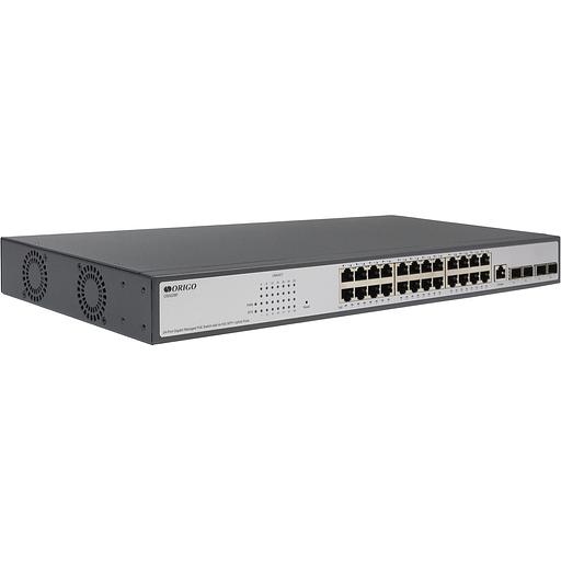 ORIGO OS3228P/250W/A1A Управляемый L2 PoE-коммутатор, 24x1000Base-T, 4x10GBase-X SFP+ фото 2