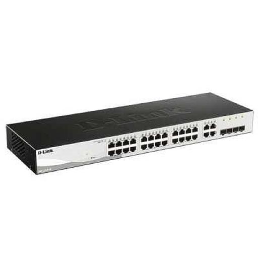 D-Link DGS-1210-28/F3A Настраиваемый L2 коммутатор с 24 портами 10/100/1000Base-T и 4 комбо-портами 100/1000Base-T/SFP фото 1