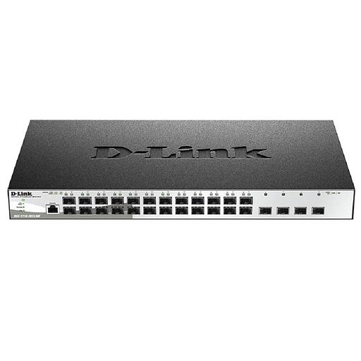 D-Link DGS-1210-28XS/ME/B2A Управляемый L2 коммутатор с 24 портами 100/1000Base-X SFP и 4 портами 10GBase-X SFP+ фото 1